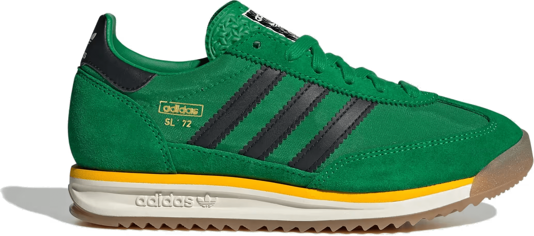 adidas SL 72 RS Green Core Black Crew Yellow (GS)