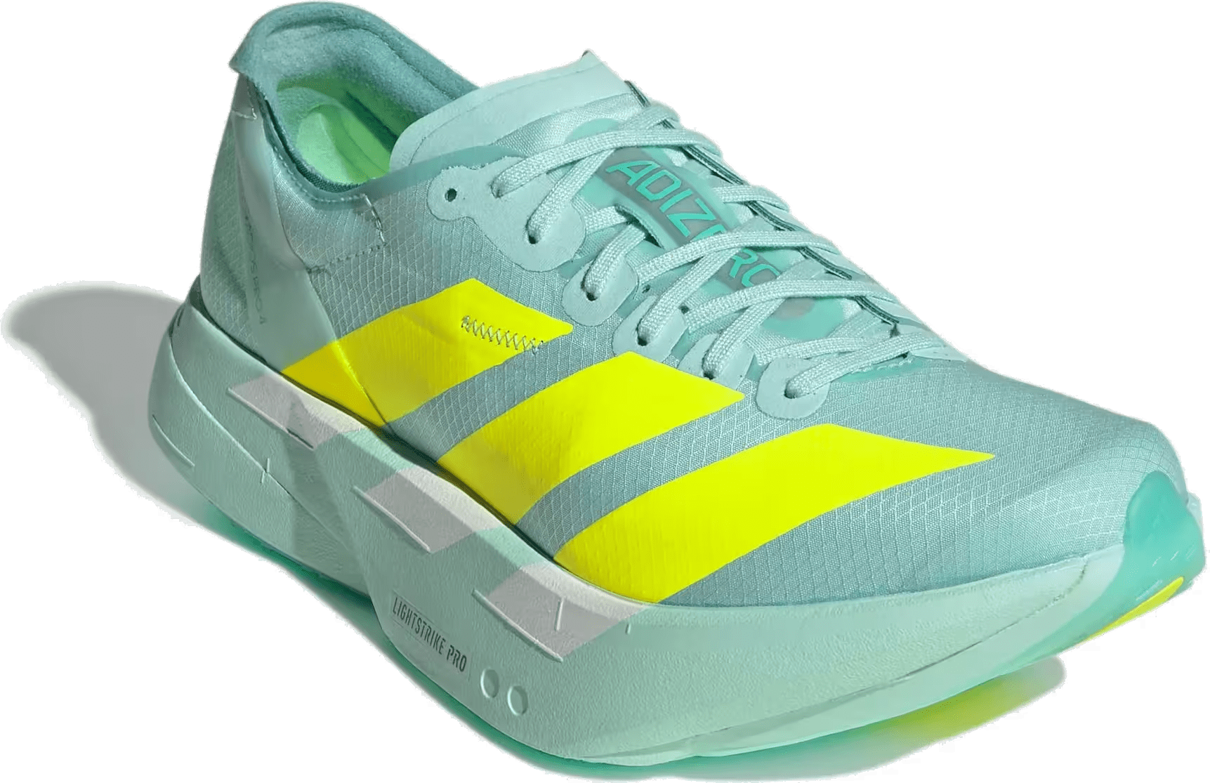 adidas Adizero Adios Pro 4 Semi Flash Aqua Lucid Lemon Mint Ton (Women's)