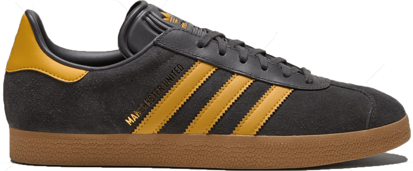 Manchester United x Adidas Gazelle "Black Preloved Yellow"