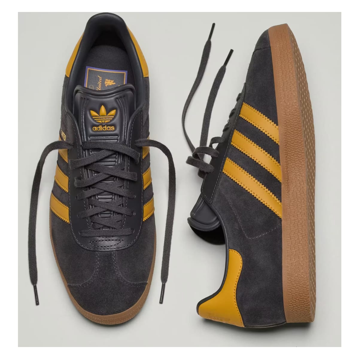Manchester United x Adidas Gazelle "Black Preloved Yellow"