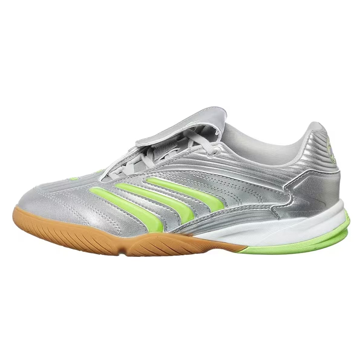adidas Predator Sala Silver Metallic Signal Green (Women's)