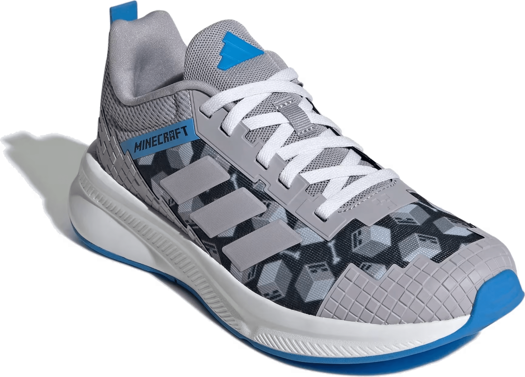 adidas Fortarun 4.0 Minecraft Grey Lucid Ray Blue (GS)