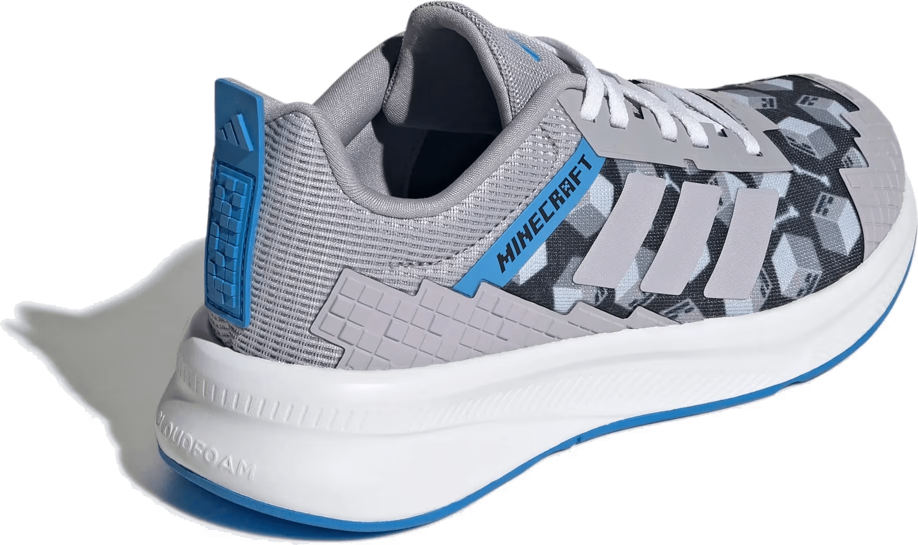 adidas Fortarun 4.0 Minecraft Grey Lucid Ray Blue (GS)