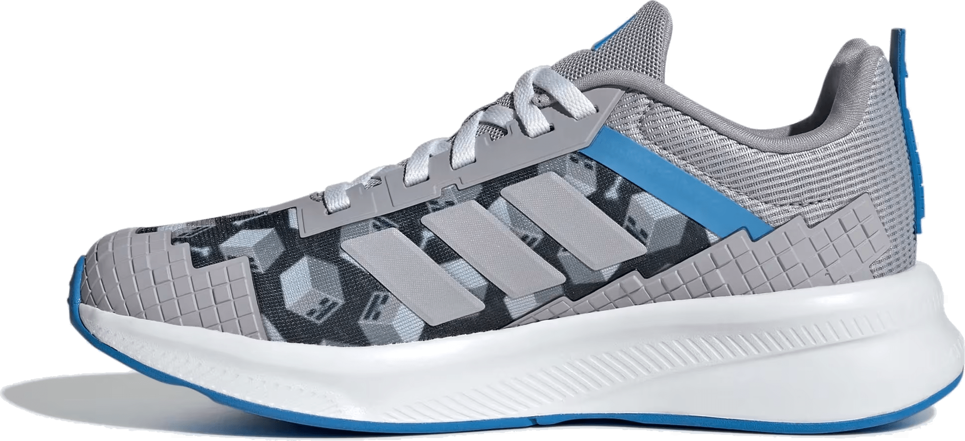adidas Fortarun 4.0 Minecraft Grey Lucid Ray Blue (GS)
