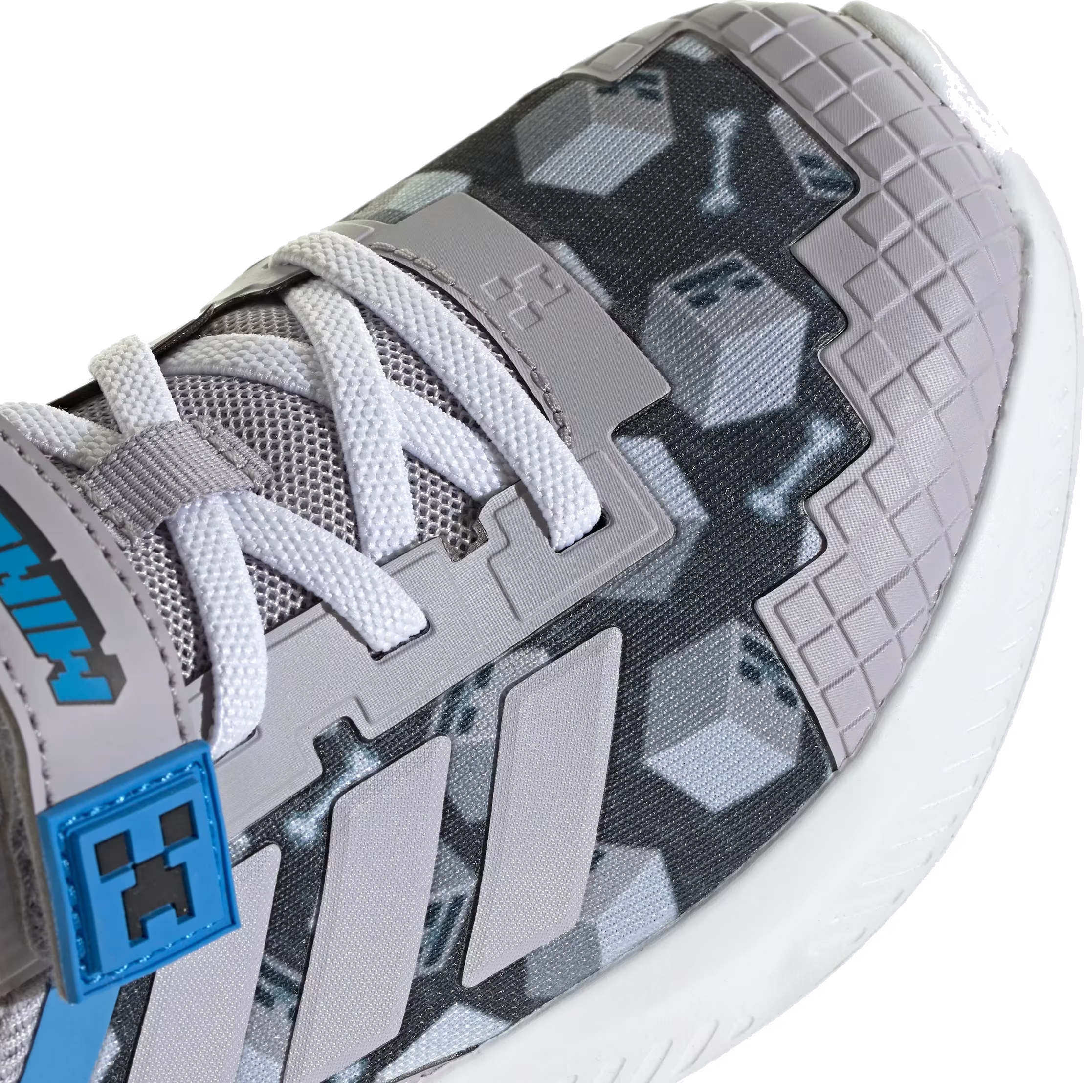 adidas Fortarun 4.0 Minecraft Grey Lucid Ray Blue (PS)