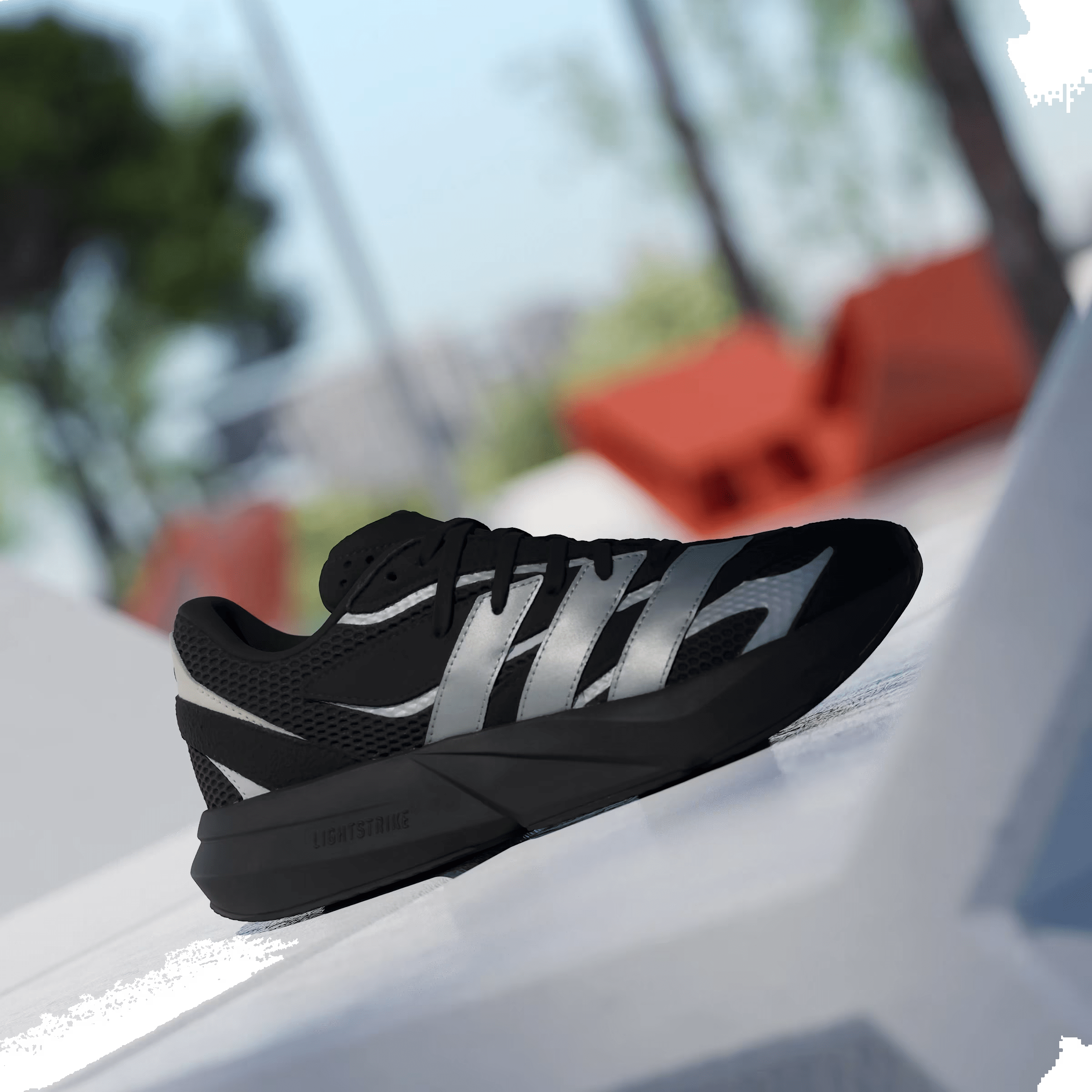 adidas Lightblaze Black Matte Silver Off White (Women's)