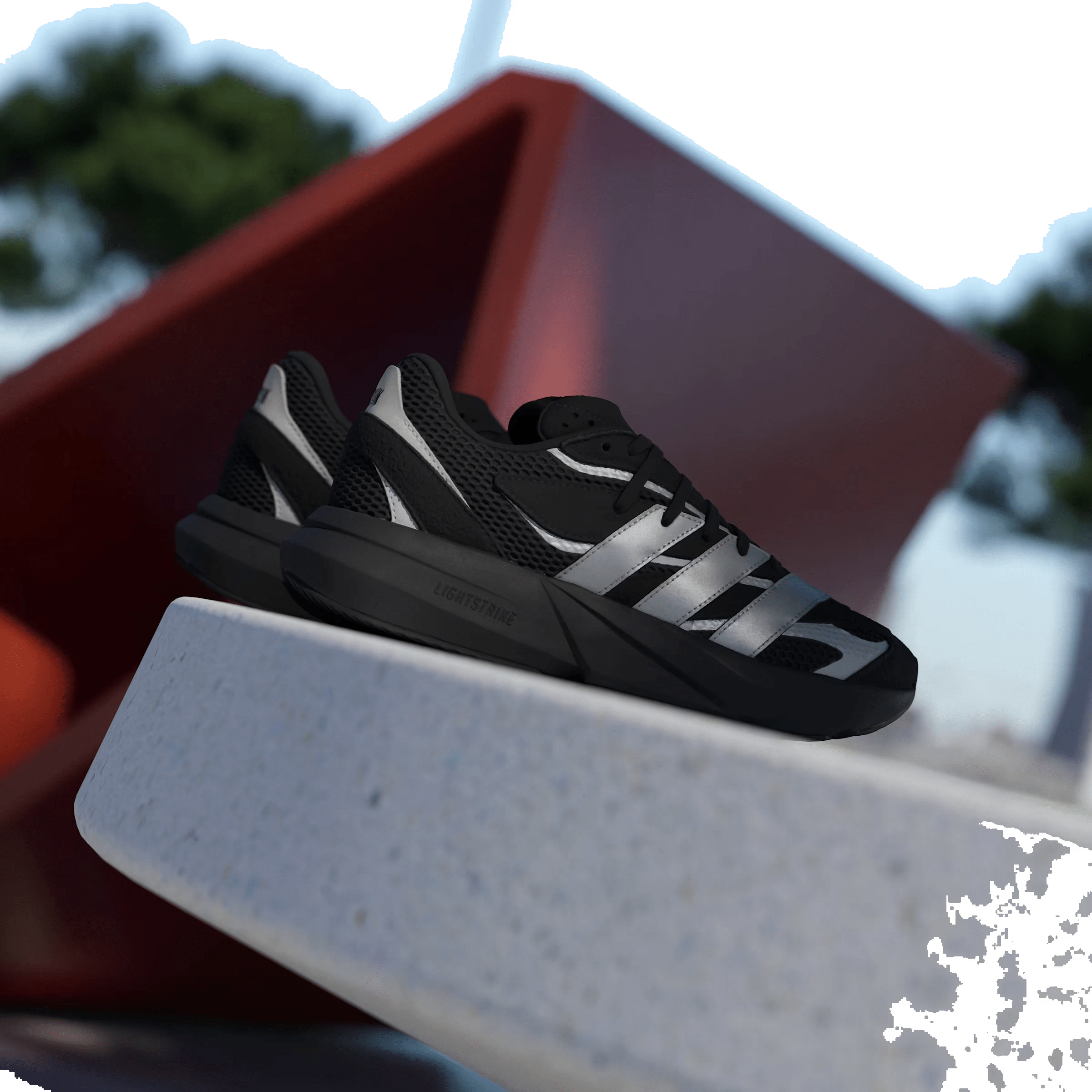 adidas Lightblaze Black Matte Silver Off White (Women's)