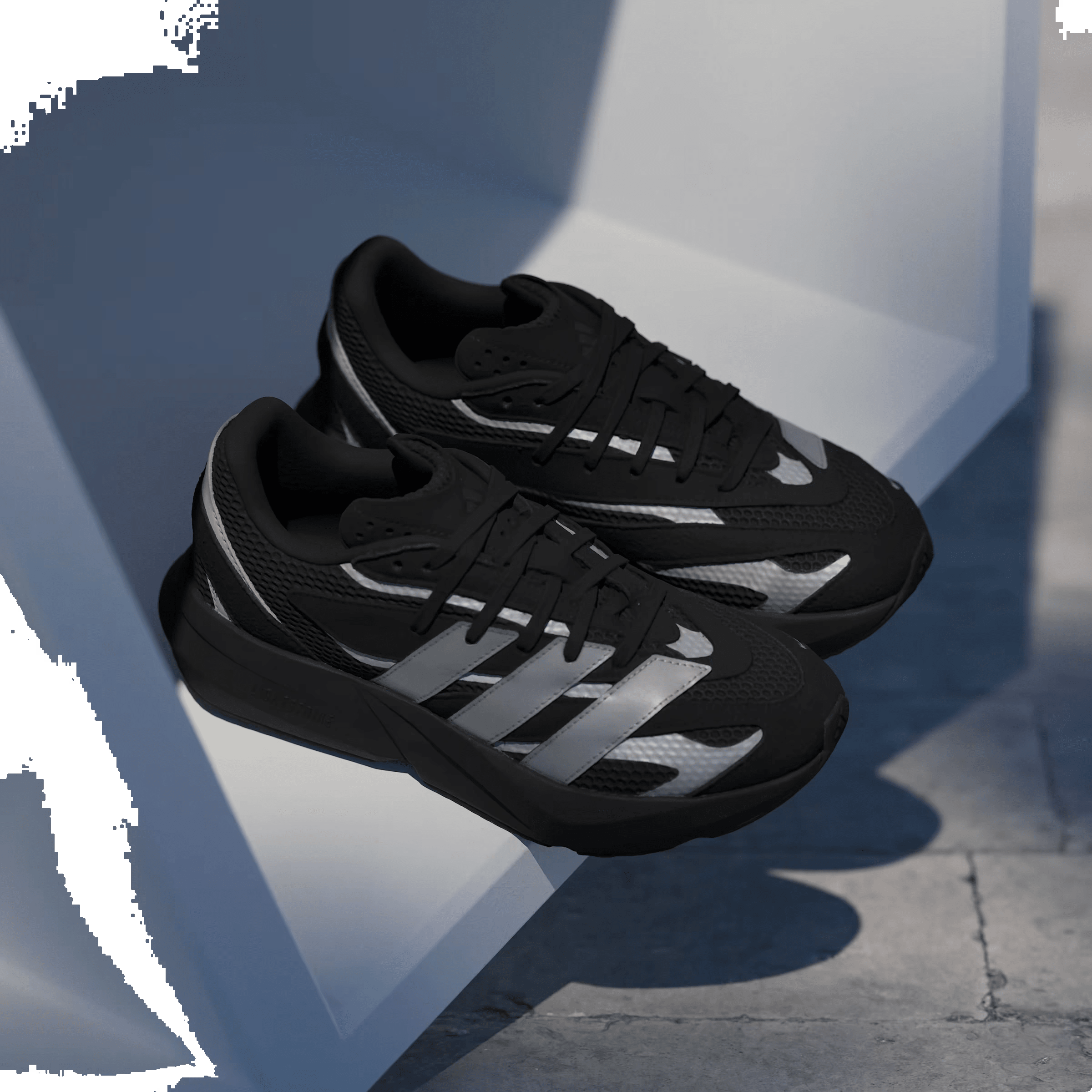adidas Lightblaze Black Matte Silver Off White (Women's)