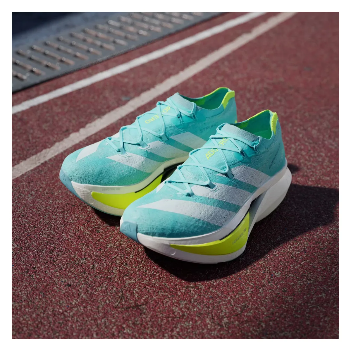 adidas Adizero Prime X 3.0 Strung Flash Aqua Lucid Lemon