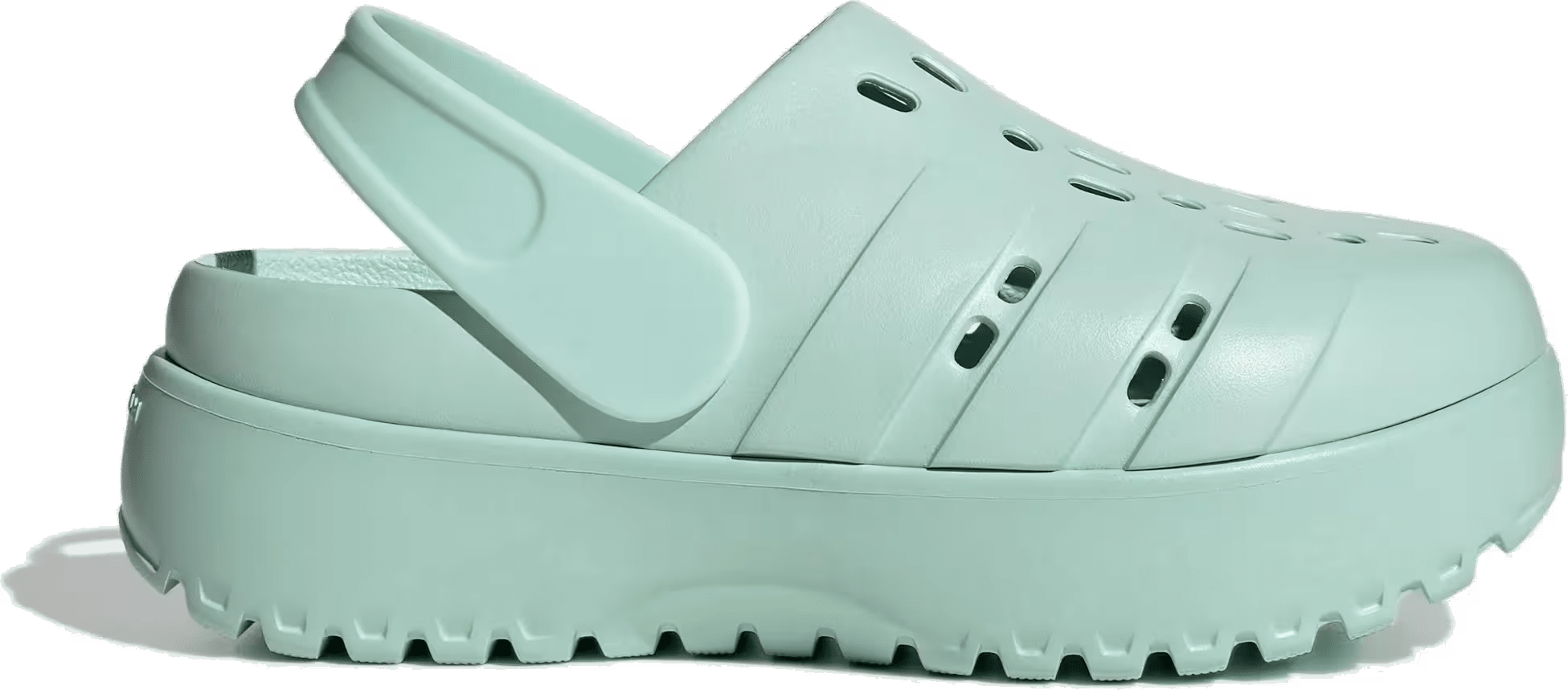 adidas Adilette Platform Clogs Halo Mint (Women's)