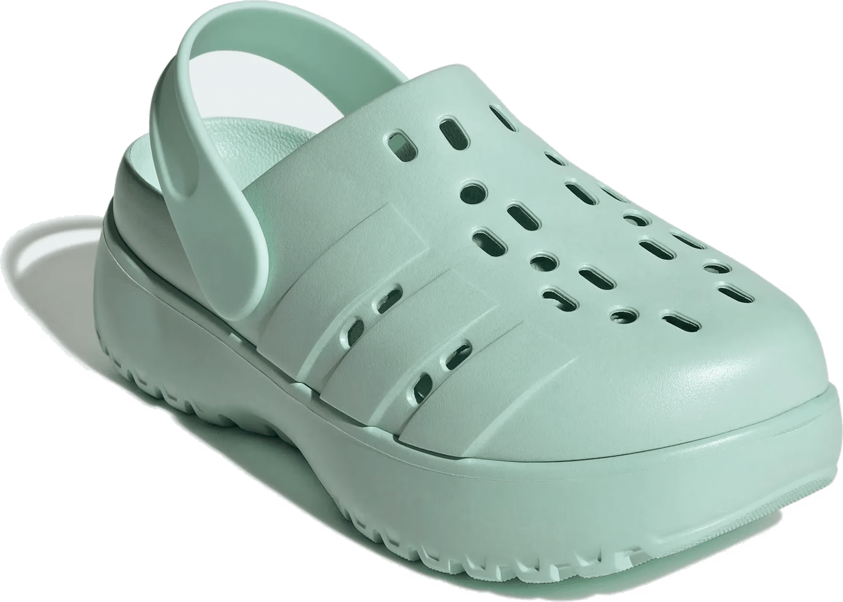 adidas Adilette Platform Clogs Halo Mint (Women's)