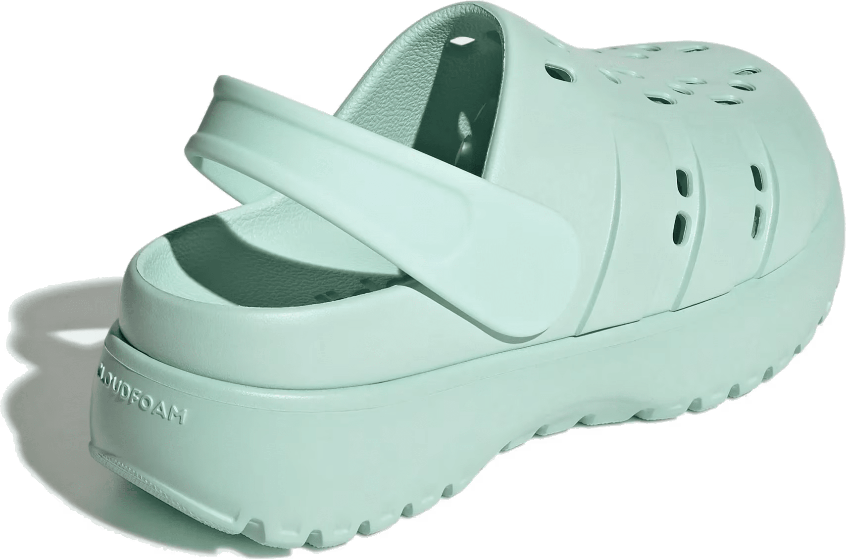 adidas Adilette Platform Clogs Halo Mint (Women's)