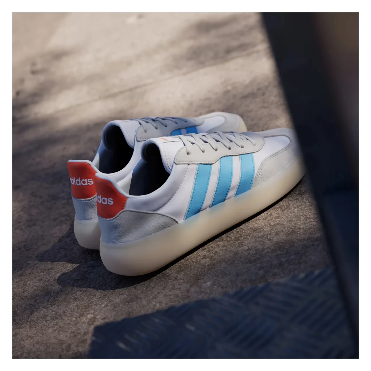 adidas Barreda Decode Cloud White Semi Blue Burst Semi Impact Orange