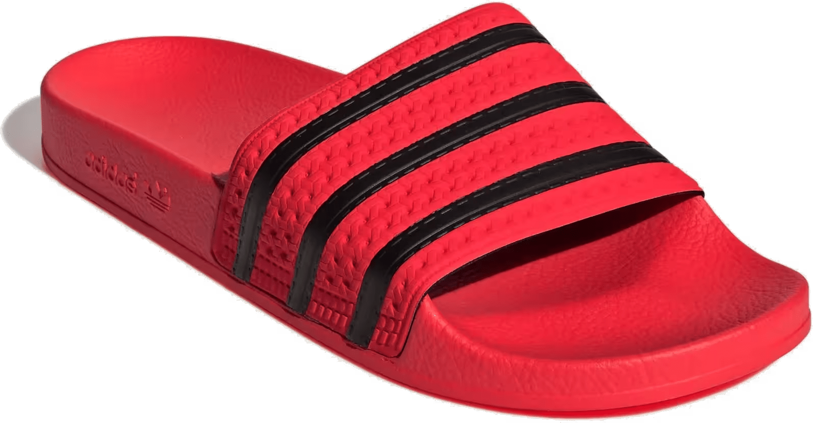 adidas Adilette Slides Lucid Red Core Black
