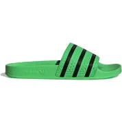 adidas Adilette Slides Screaming Green Core Black
