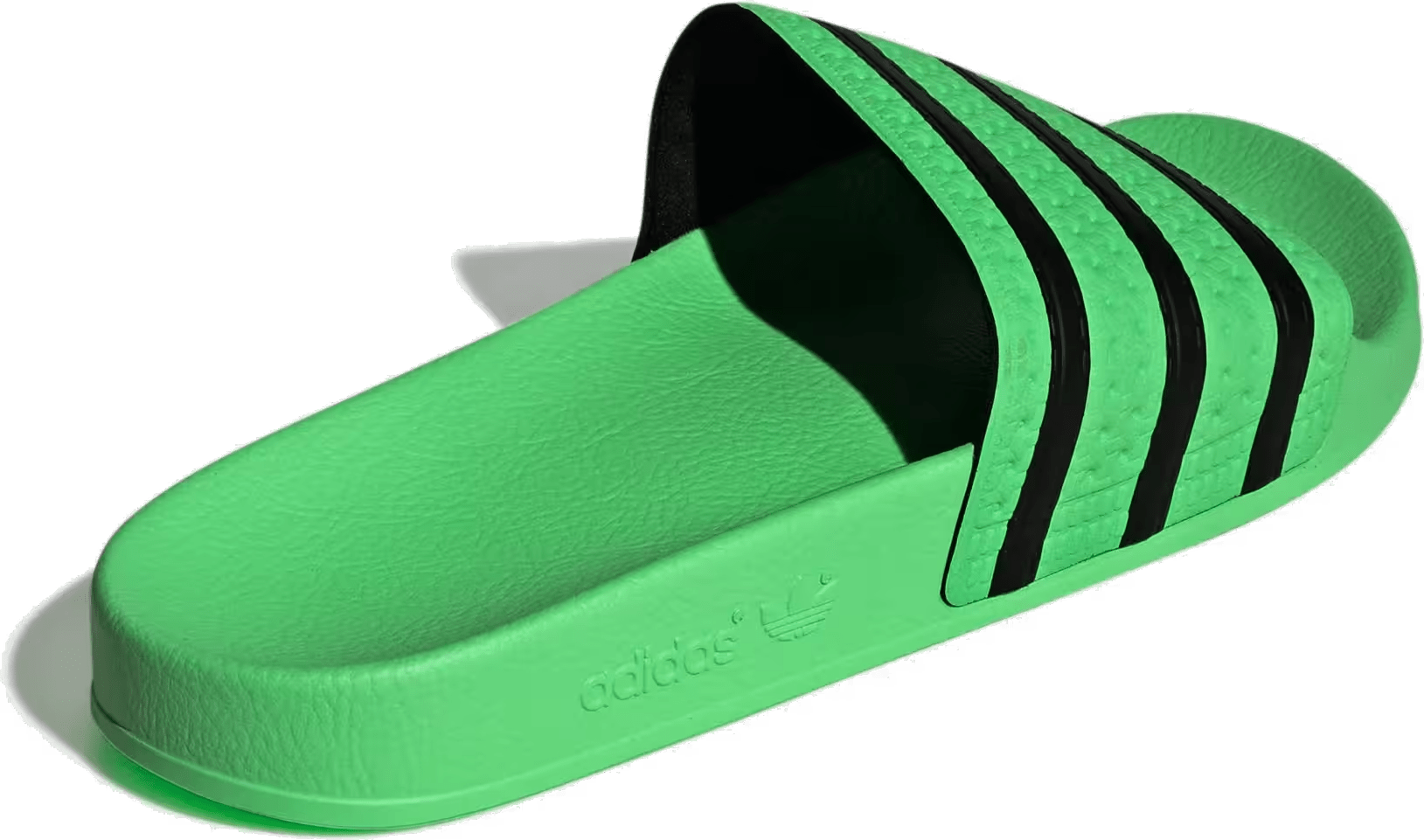 adidas Adilette Slides Screaming Green Core Black
