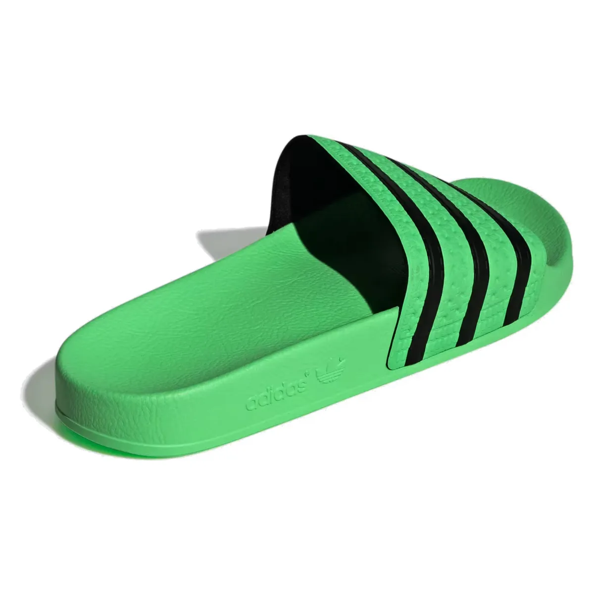 adidas Adilette Slides Screaming Green Core Black