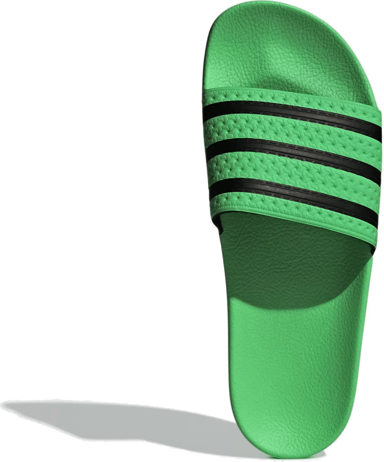 adidas Adilette Slides Screaming Green Core Black