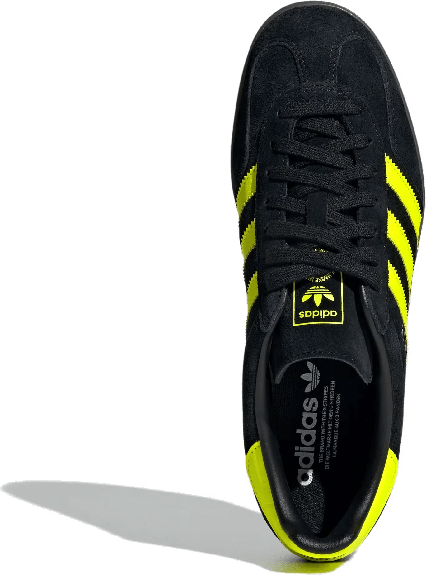 adidas Gazelle Indoor Core Black Solar Yellow Cloud White