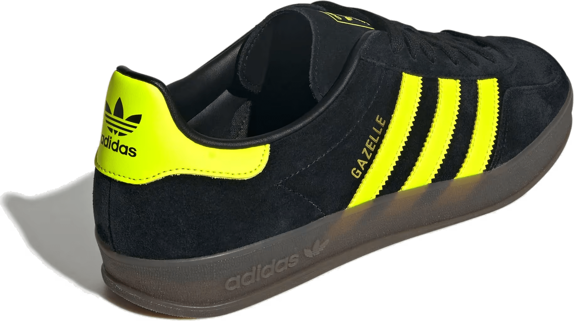 adidas Gazelle Indoor Core Black Solar Yellow Cloud White