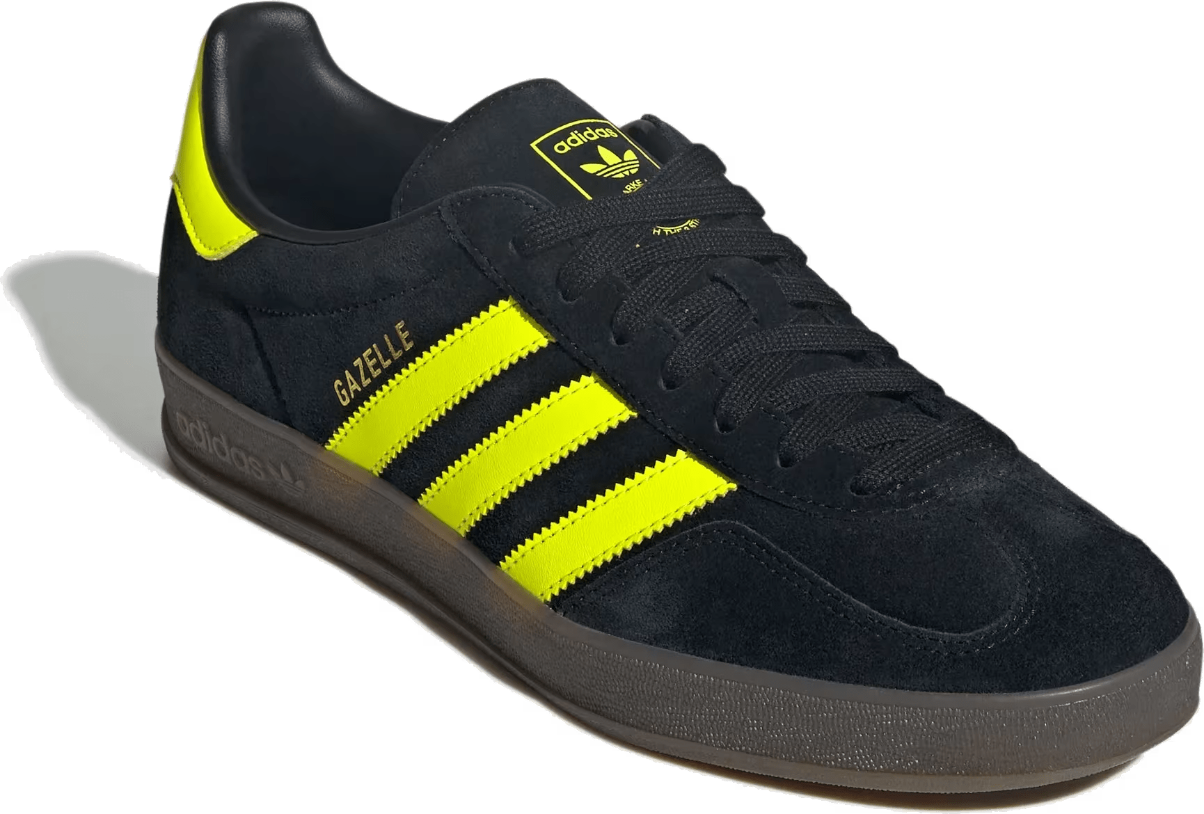 adidas Gazelle Indoor Core Black Solar Yellow Cloud White
