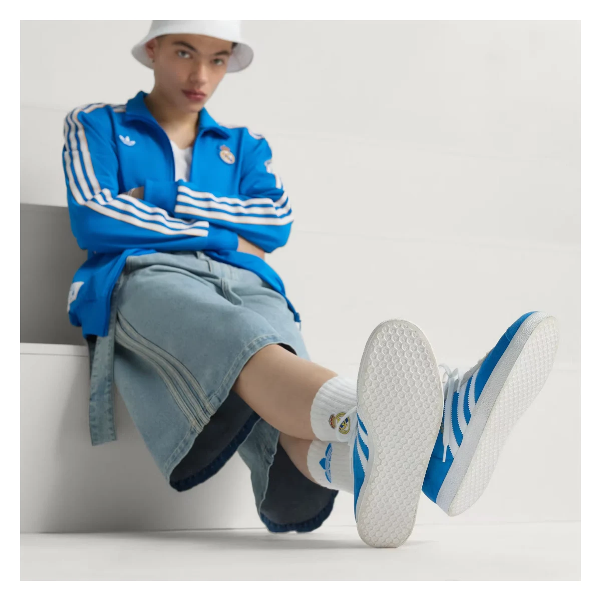 Real Madrid x Adidas Gazelle "Blue Bird"