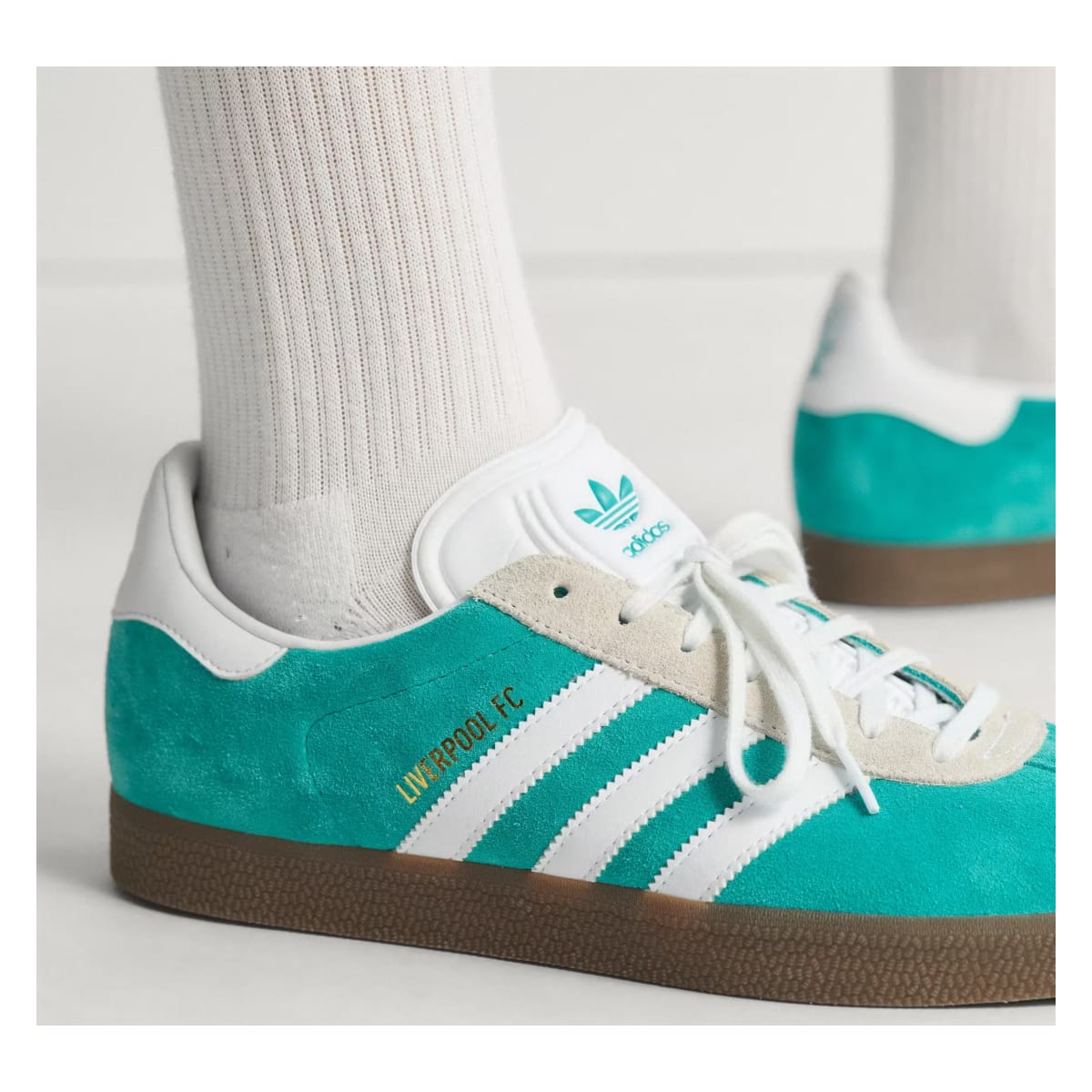 Liverpool FC x Adidas Gazelle "Sea Green"