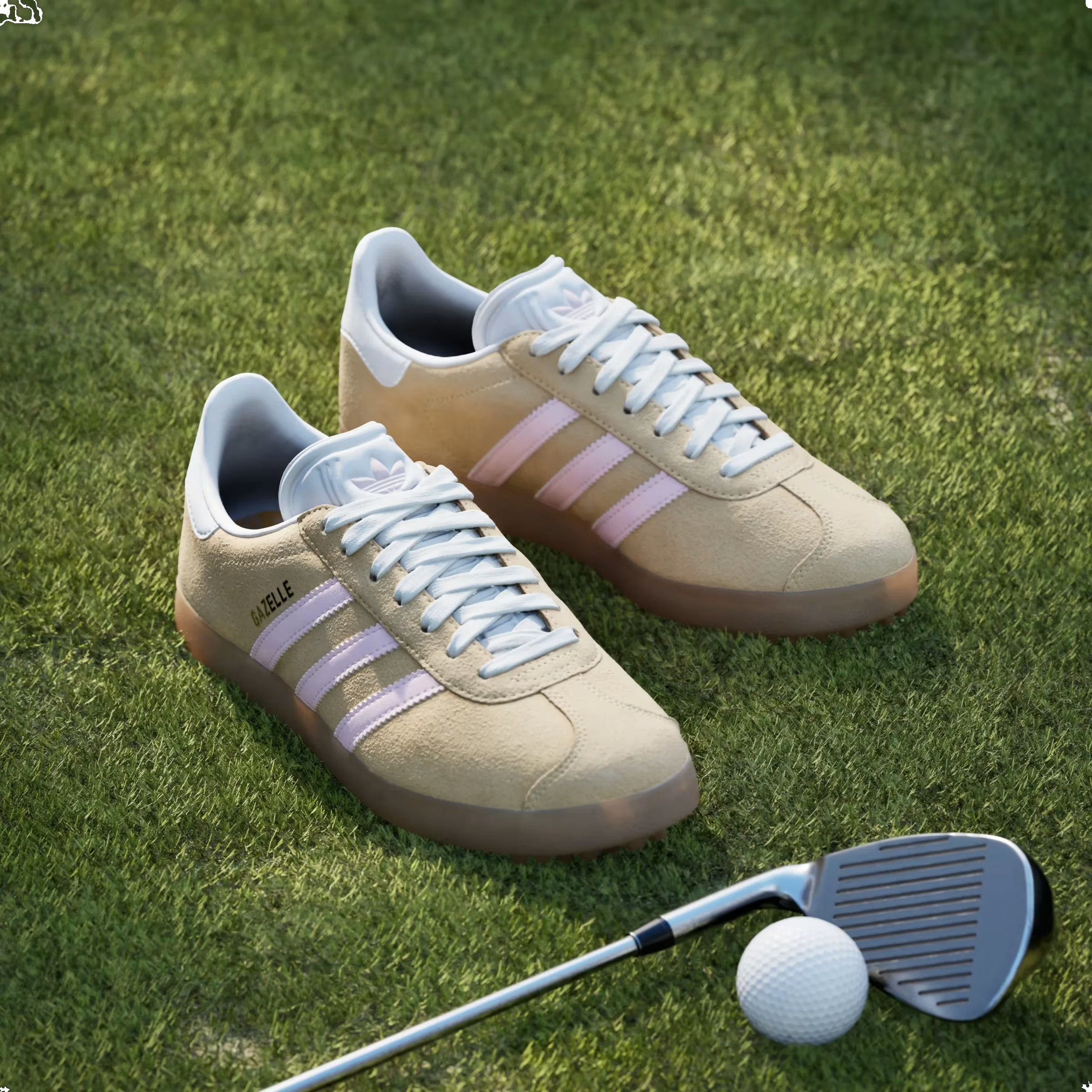 adidas Gazelle Spikeless Golf Ice Tangerine Clear Pink (Women's)