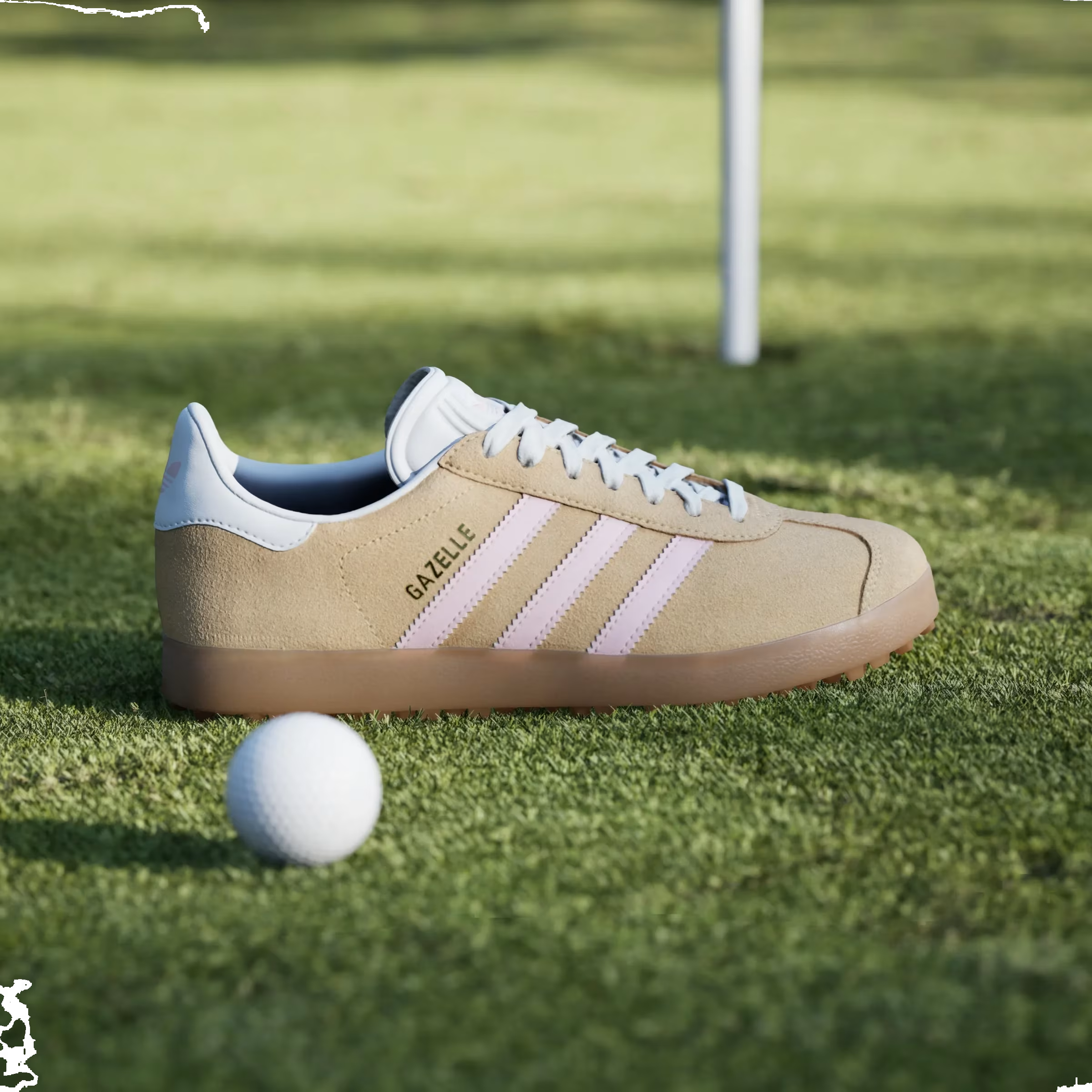 adidas Gazelle Spikeless Golf Ice Tangerine Clear Pink (Women's)