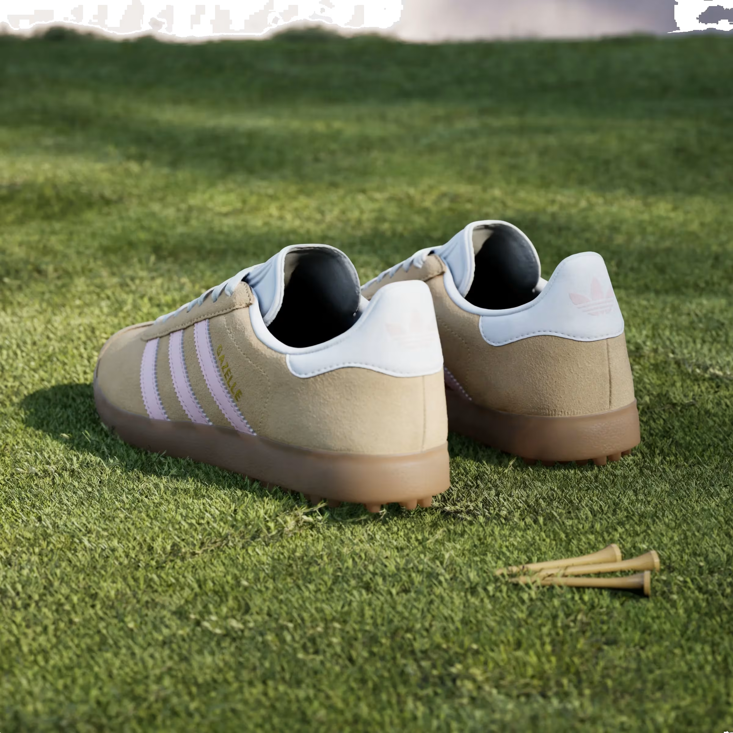 adidas Gazelle Spikeless Golf Ice Tangerine Clear Pink (Women's)