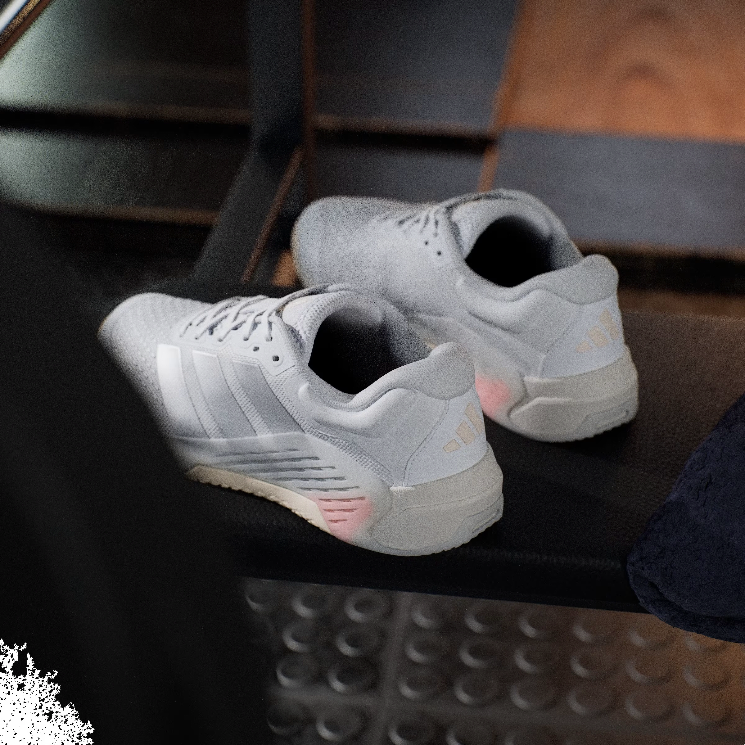 adidas Dropset 4 Power White Silver Metallic Lucid Orange (Women's)