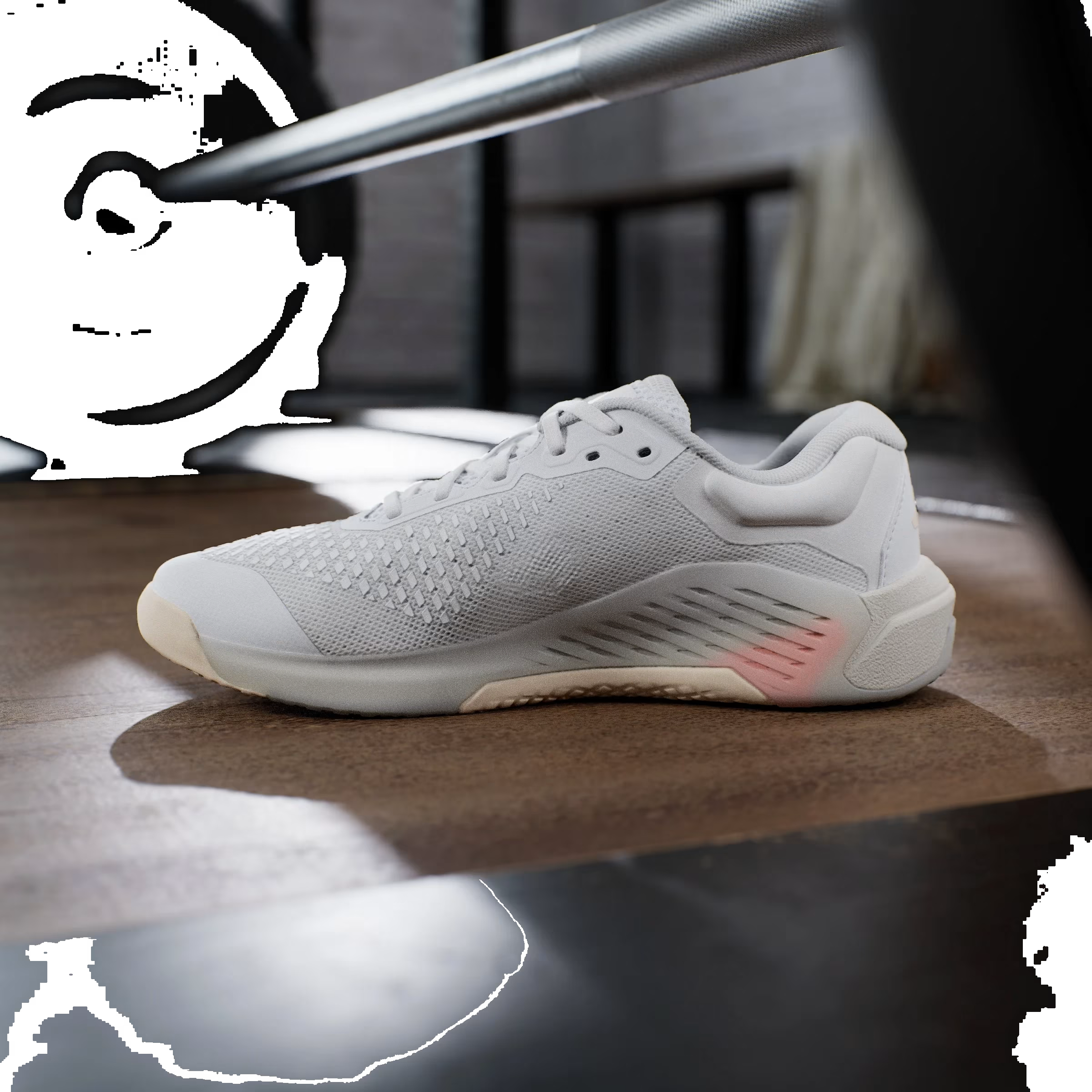 adidas Dropset 4 Power White Silver Metallic Lucid Orange (Women's)