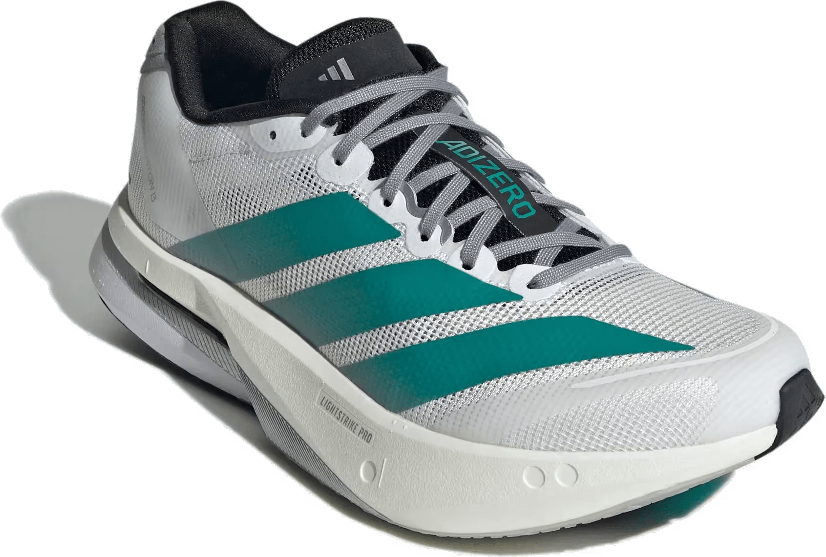 adidas Adizero Boston 13 White Pure Teal (Women's)