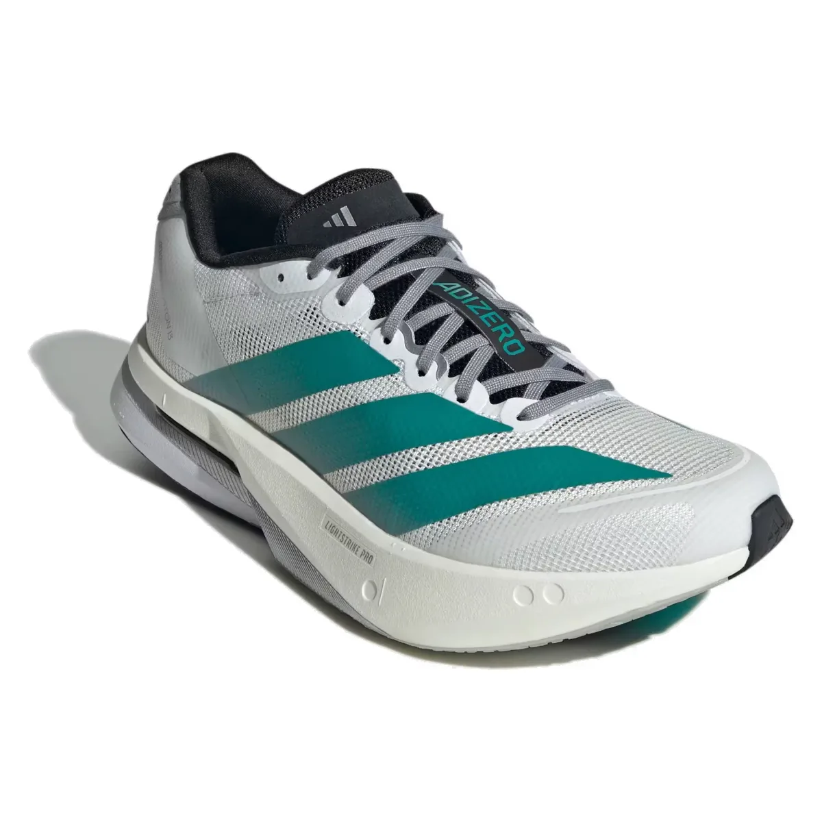 adidas Adizero Boston 13 White Pure Teal (Women's)