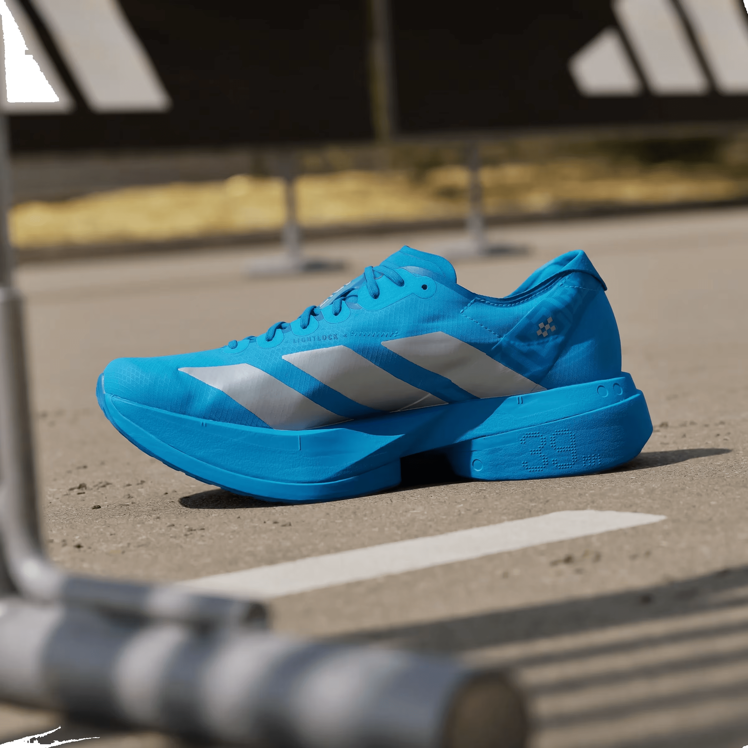 adidas Adizero Adios Pro 4 Solar Blue Silver Metallic Lucid Red