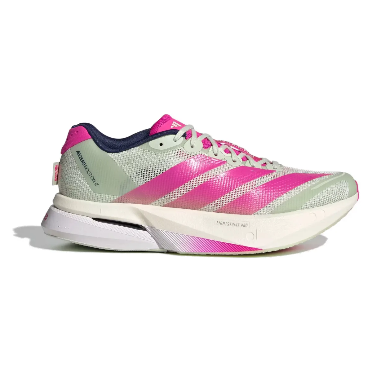 adidas Adizero Boston 13 Linen Green Shock Pink (Women's)