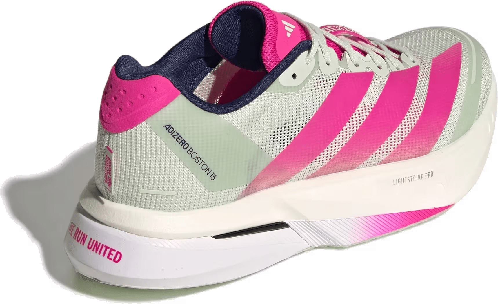 adidas Adizero Boston 13 Linen Green Shock Pink (Women's)