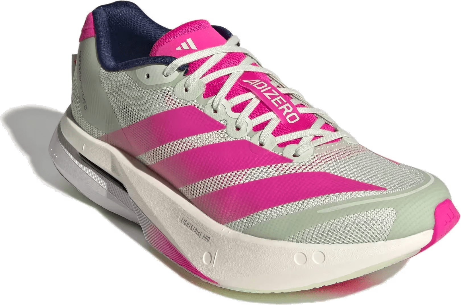 adidas Adizero Boston 13 Linen Green Shock Pink (Women's)