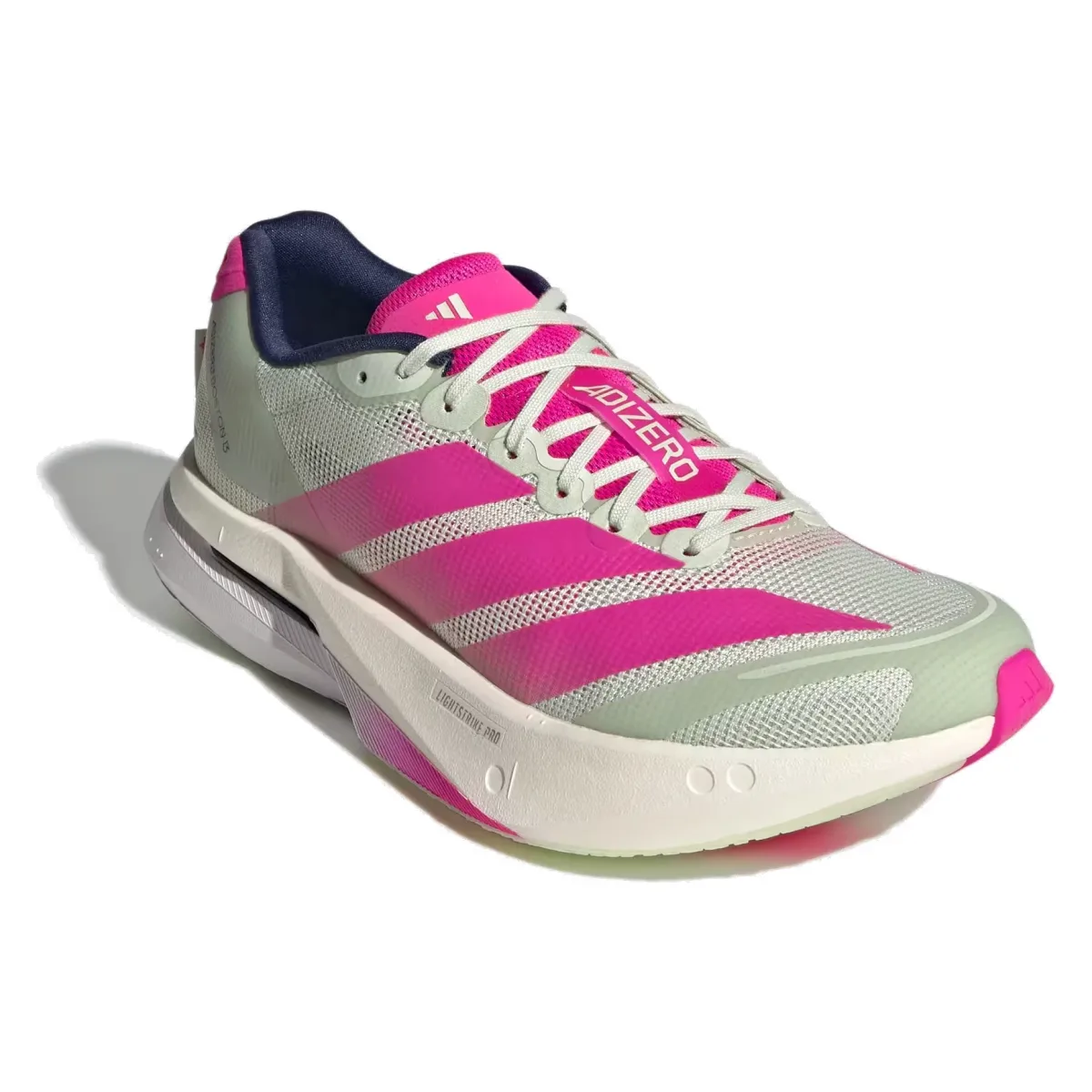 adidas Adizero Boston 13 Linen Green Shock Pink (Women's)
