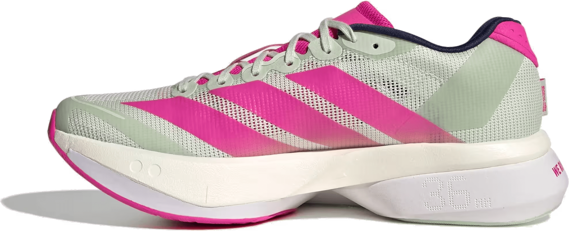 adidas Adizero Boston 13 Linen Green Shock Pink (Women's)