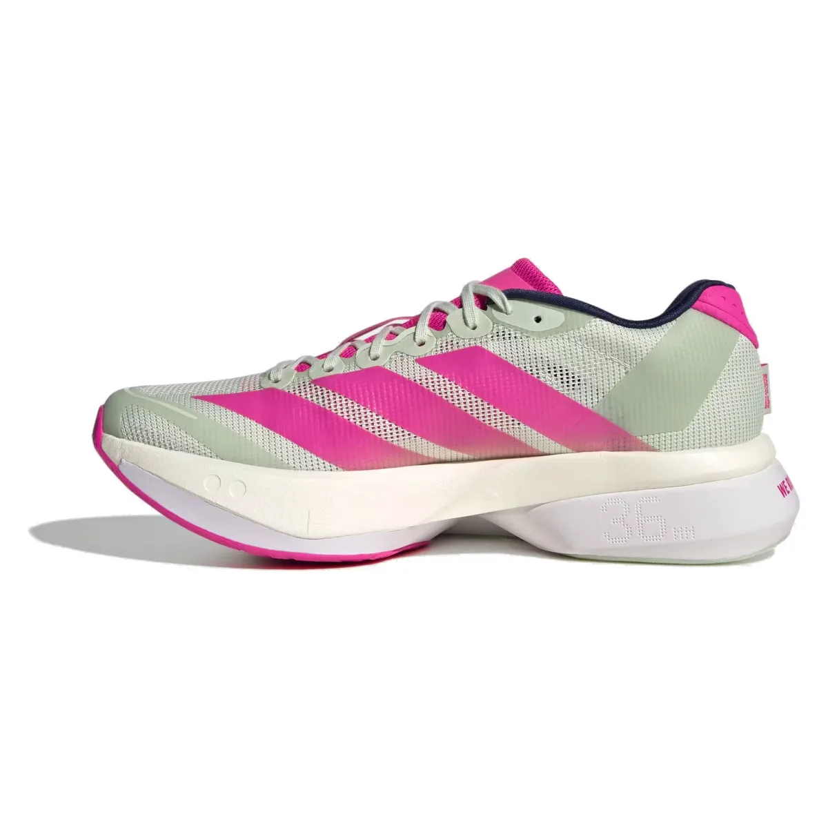 adidas Adizero Boston 13 Linen Green Shock Pink (Women's)