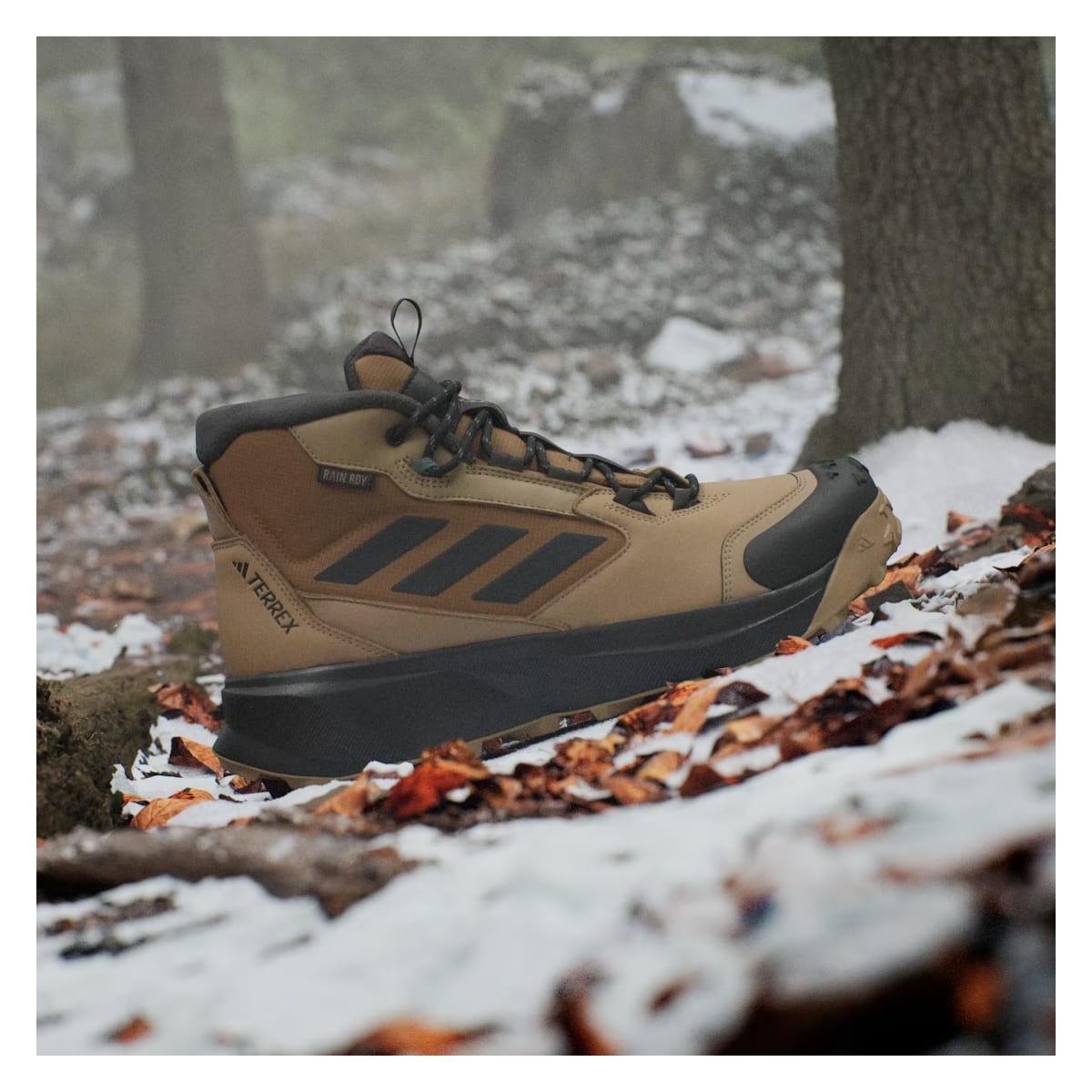 adidas Terrex Winter Leather Mid Cut Rain.RDY Cold.RDY Cardboard Carbon Bronze Strata