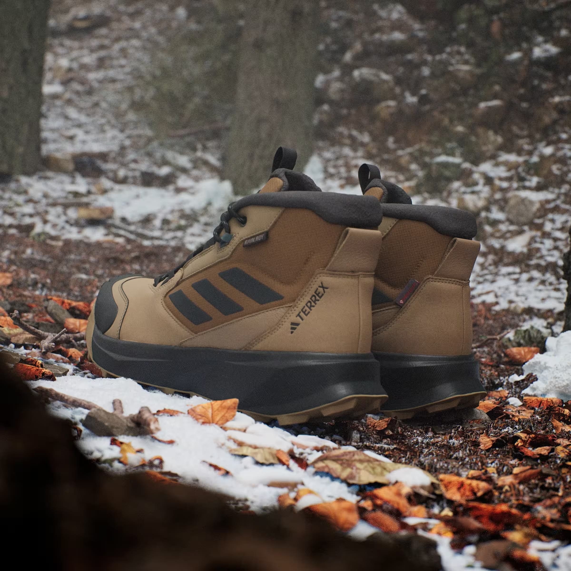 adidas Terrex Winter Leather Mid Cut Rain.RDY Cold.RDY Cardboard Carbon Bronze Strata