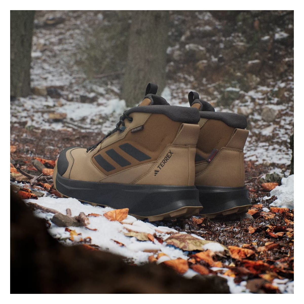 adidas Terrex Winter Leather Mid Cut Rain.RDY Cold.RDY Cardboard Carbon Bronze Strata