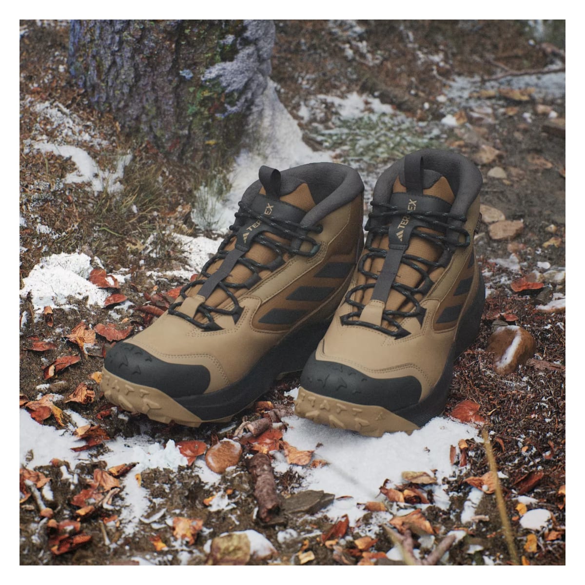 adidas Terrex Winter Leather Mid Cut Rain.RDY Cold.RDY Cardboard Carbon Bronze Strata
