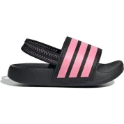 adidas Adilette Estrap Slides Black Bliss Pink (TD)
