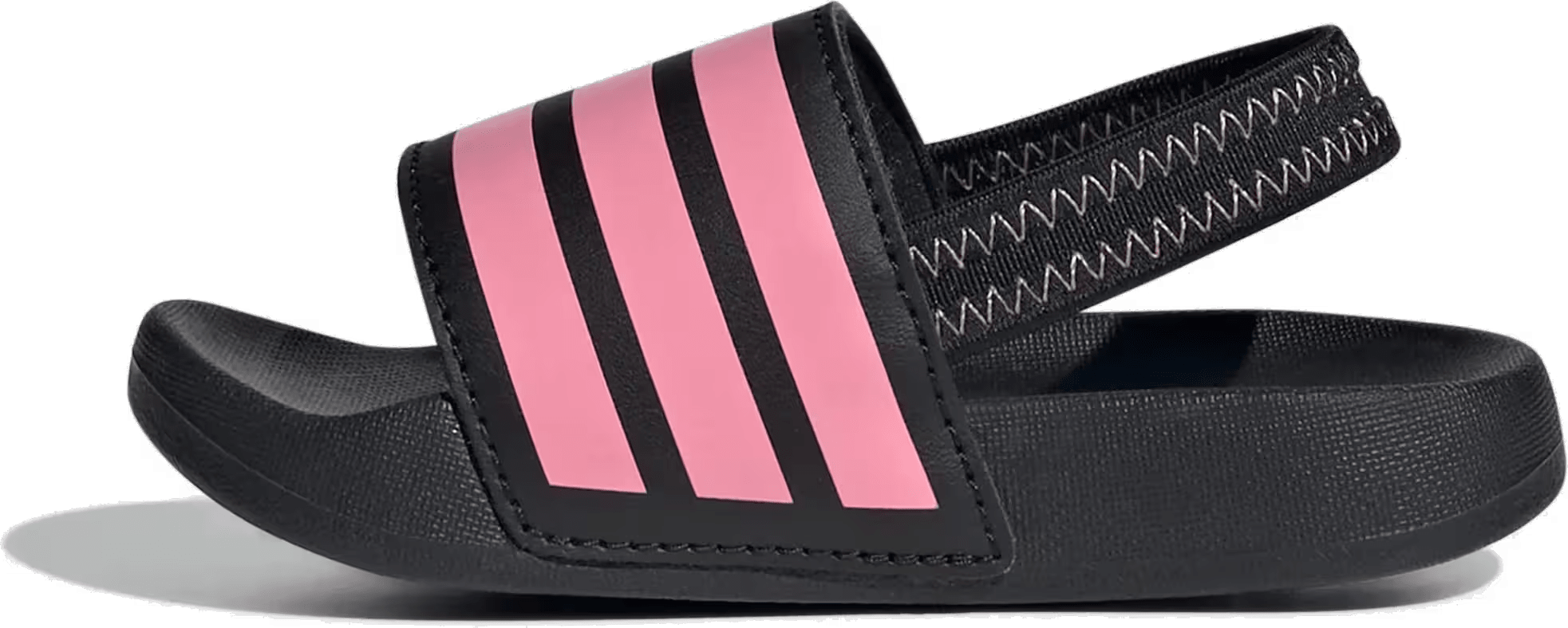 adidas Adilette Estrap Slides Black Bliss Pink (TD)