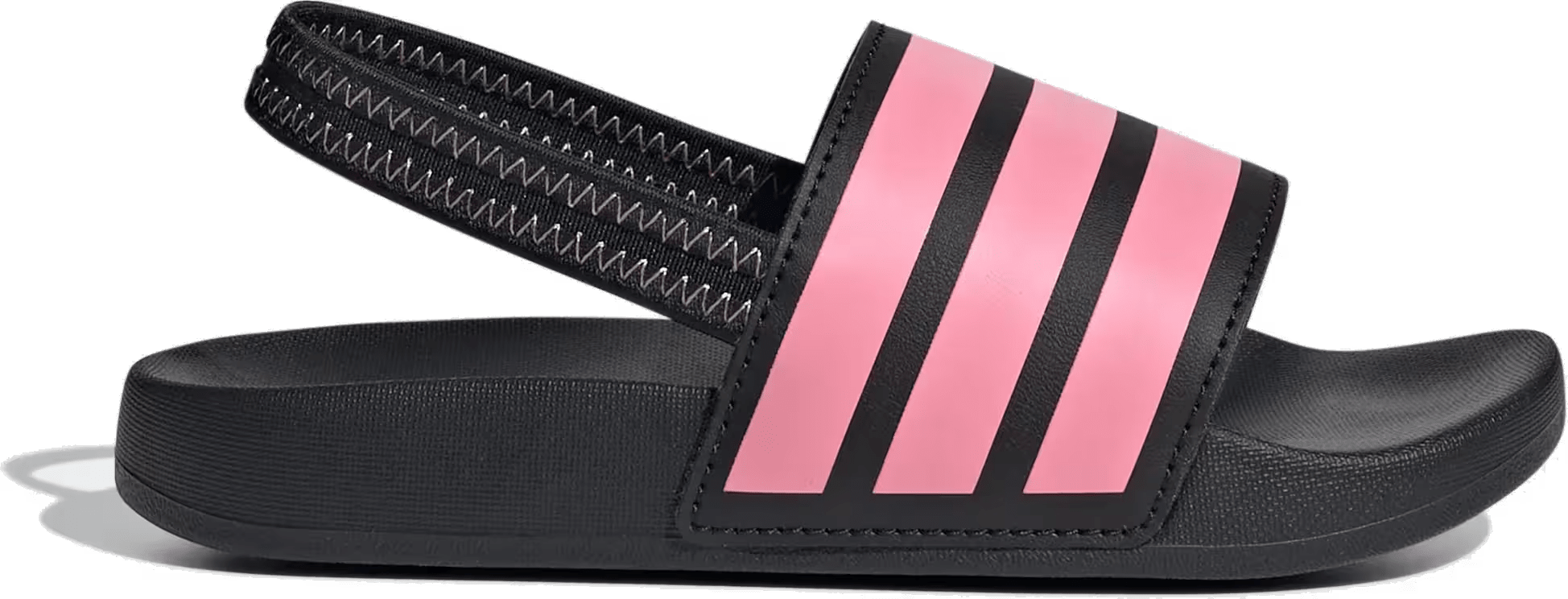 adidas Adilette Estrap Slides Black Bliss Pink (PS)