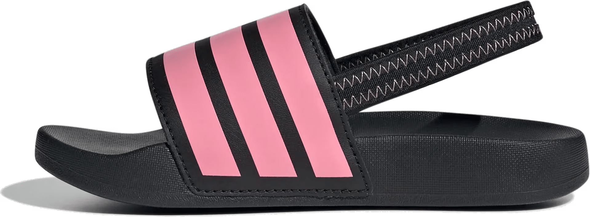 adidas Adilette Estrap Slides Black Bliss Pink (PS)