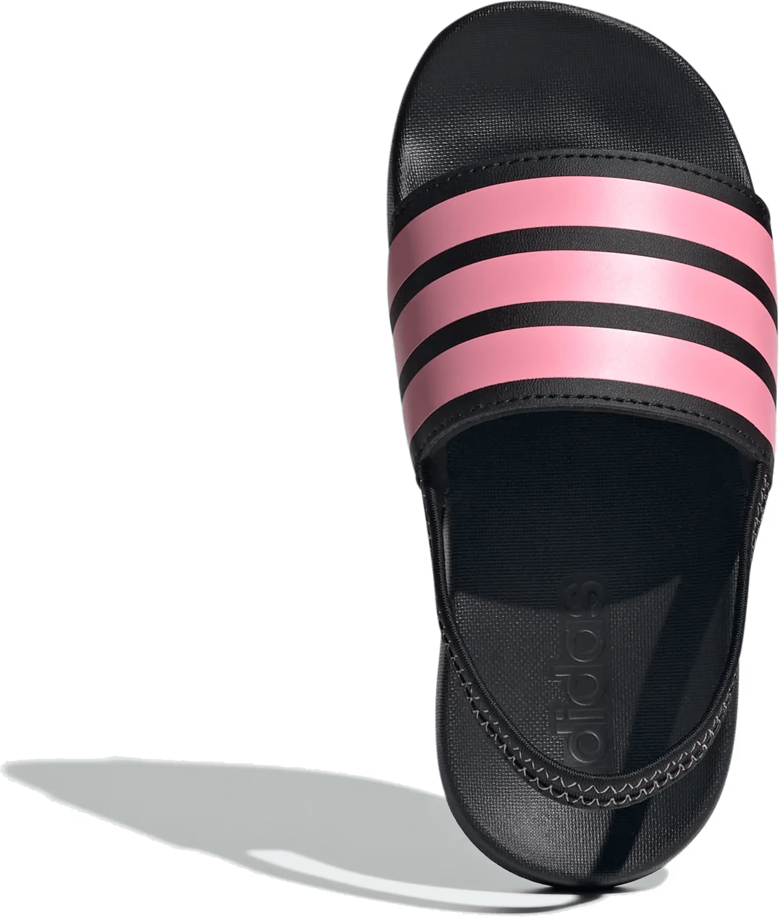 adidas Adilette Estrap Slides Black Bliss Pink (PS)